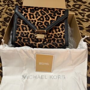 Michael Kors Whitney Shoulder Bag leopard
